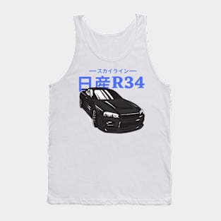 skyline gtr 34 Tank Top